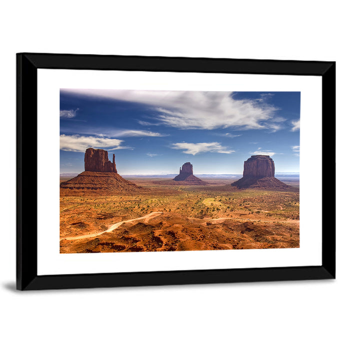 Monument Valley Buttes Wall Art as a framed print