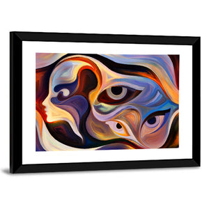 Human Profile & Eye Elements Wall Art