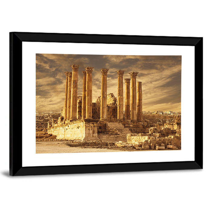 Temple of Artemis, Jerash Wall Art as a framed print