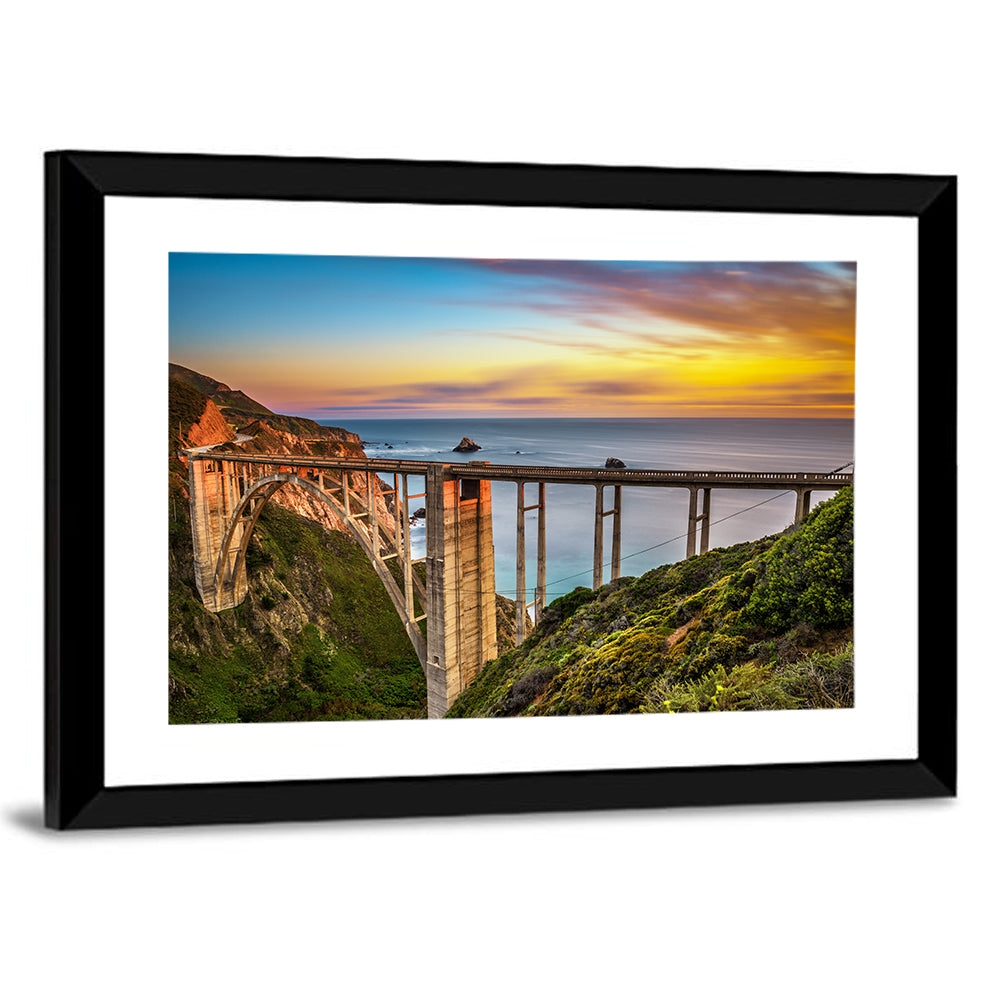Bixby Creek Bridge at Sunset Wall Art