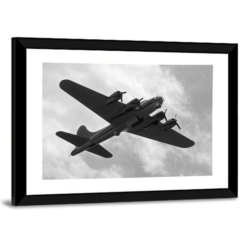 B-17 Heavy Bomber in Flight Wall Art
