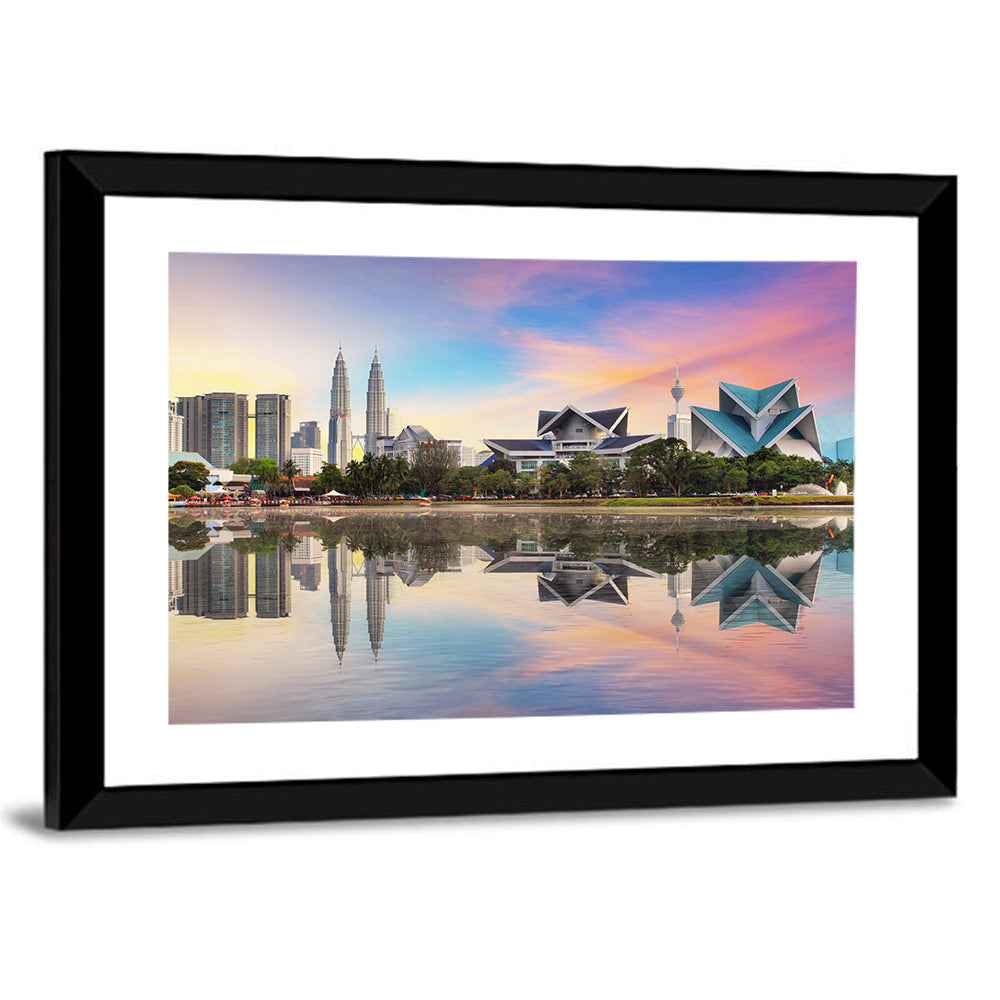 Kuala Lumpur Skyline at Titiwangsa Park Wall Art