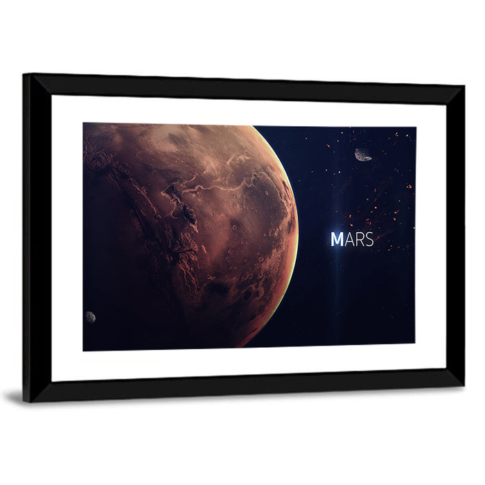 Mars Close-up Wall Art as a framed print