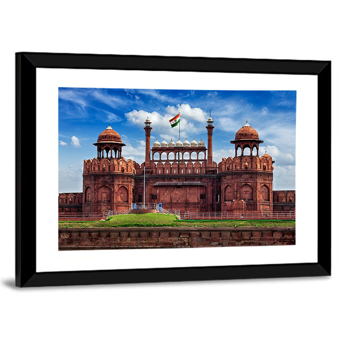Red Fort Facade, Delhi Wall Art as a framed print