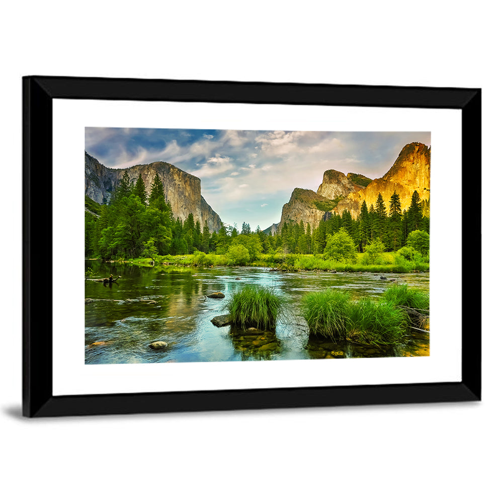 Yosemite Valley River Wall Art