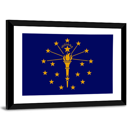 Flag Of Indiana Wall Art