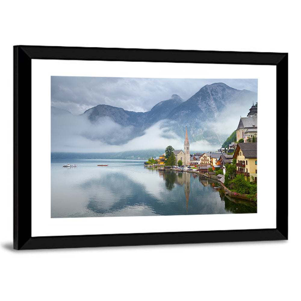 Hallstatt Mountain Village Wall Art