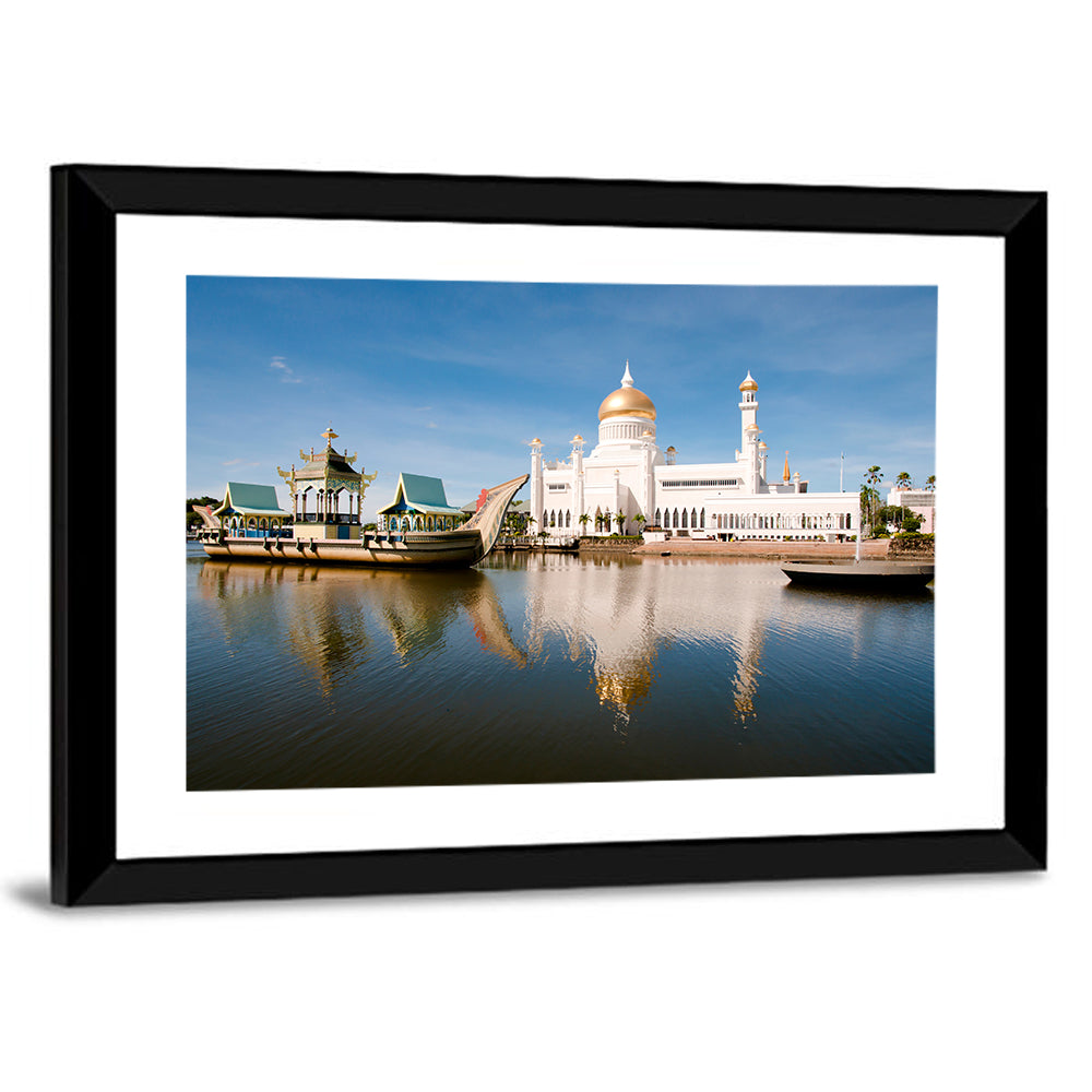 Sultan Omar Ali Saifuddien Mosque Reflection Wall Art