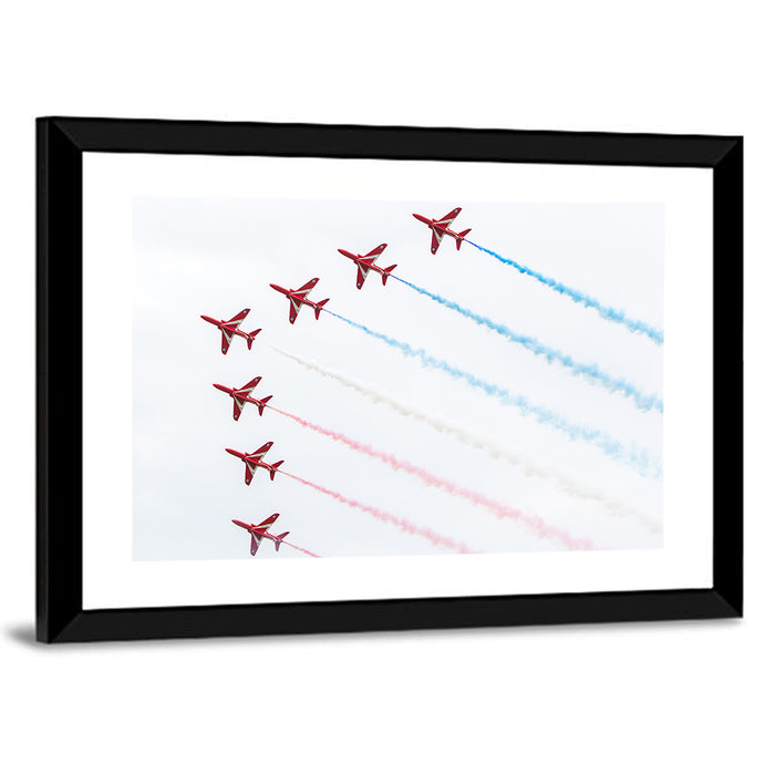 Dutch Aerobatic Formation Wall Art as a framed print