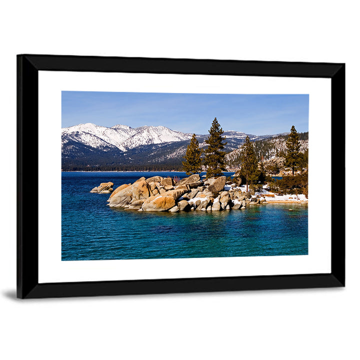 Lake Tahoe Winter Shoreline Wall Art