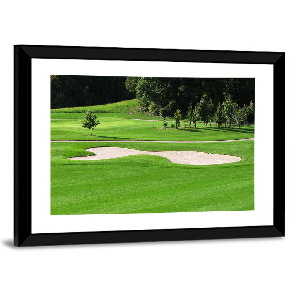Golf Fairway with Sand Bunker Wall Art