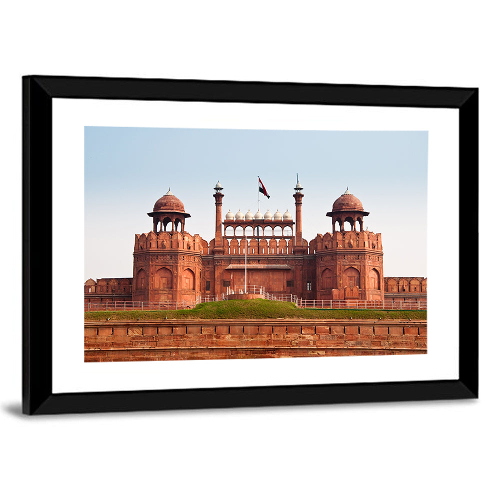 Red Fort Facade in Old Delhi Wall Art