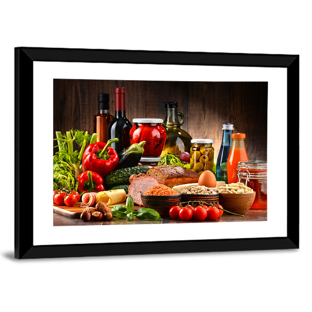 Rustic Organic Market Still Life Wall Art