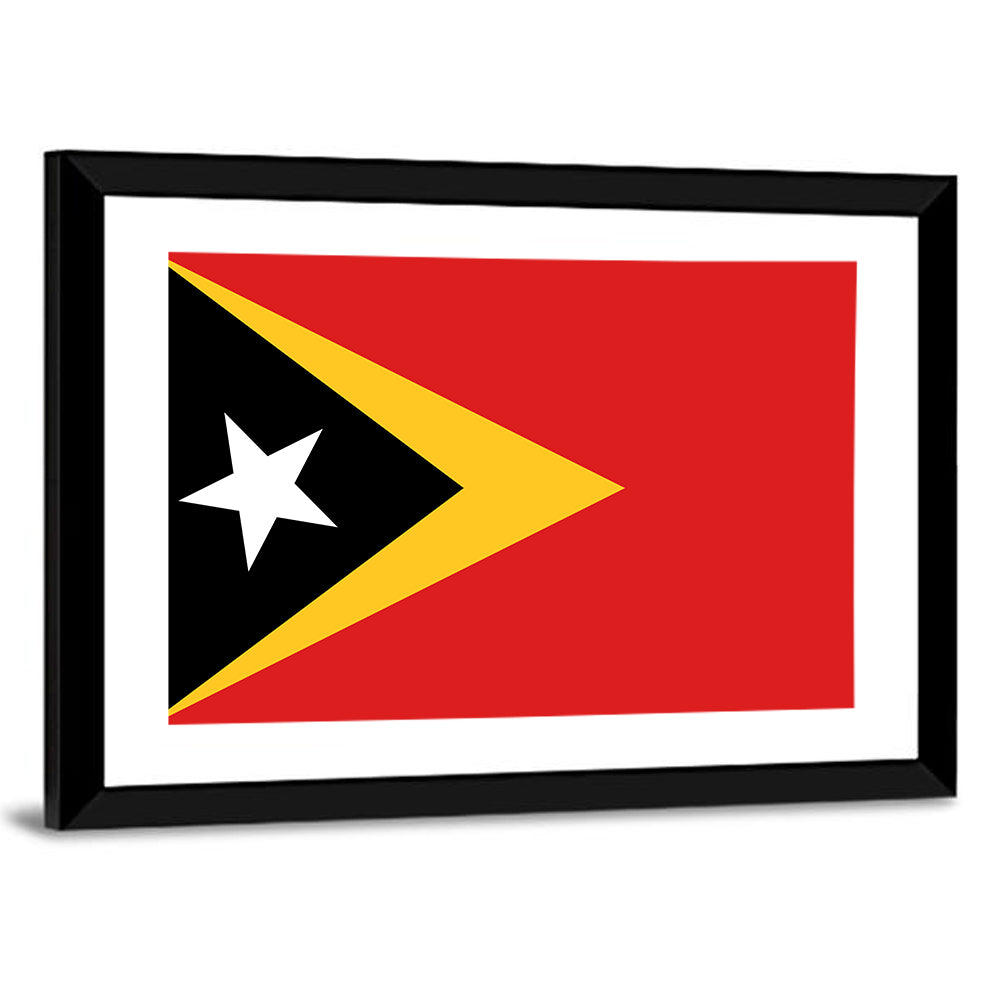Timor-leste National Flag Wall Art
