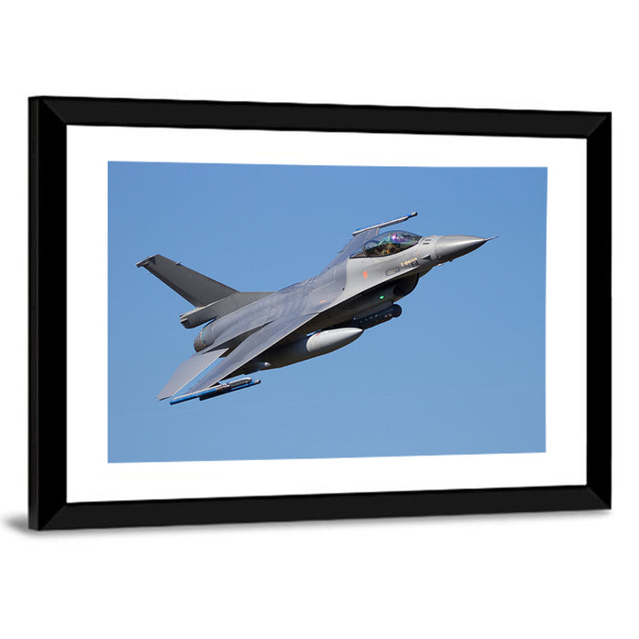 Fighter Jet Flyby Wall Art as a framed print