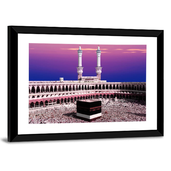 Kaaba at Twilight Wall Art as a framed print