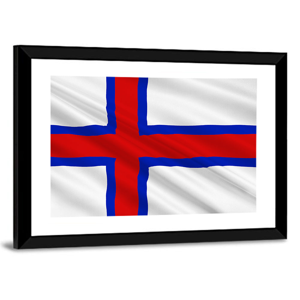 Faroe Islands Flag Wall Art