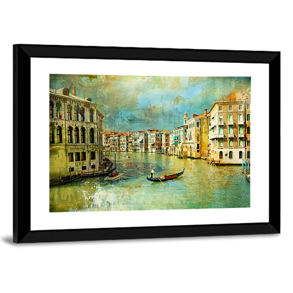 Venice Gondola on the Grand Canal Wall Art