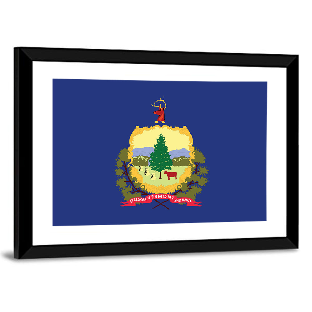 Vermont State Flag Wall Art