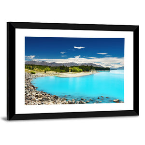 Pukaki lake In New Zealand Wall Art