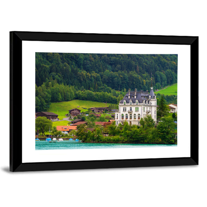 Mansion on Lake Brienz Wall Art