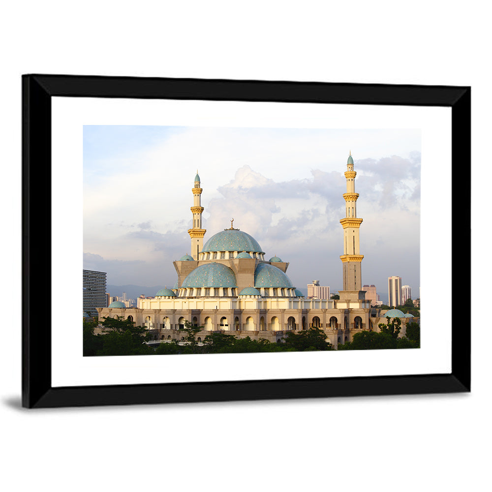 Federal Territory Mosque with Blue Domes Wall Art