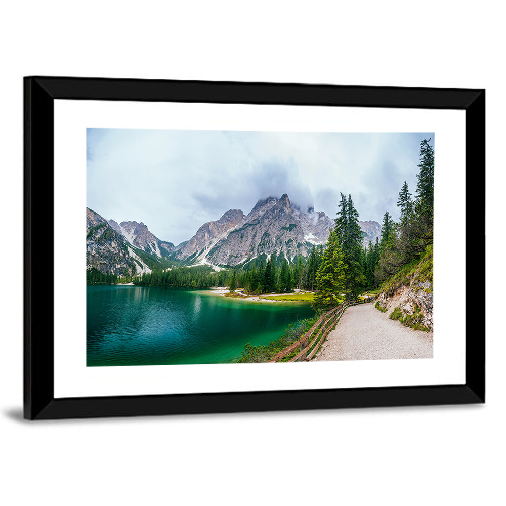 Lake Between Mountains In Austria Wall Art