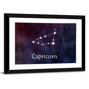 Capricorn Horoscope Constellation Wall Art