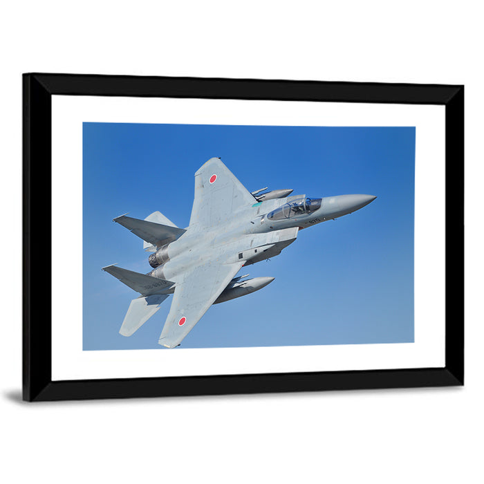 Jasdf F-15 Eagle Fighter Wall Art as a framed print
