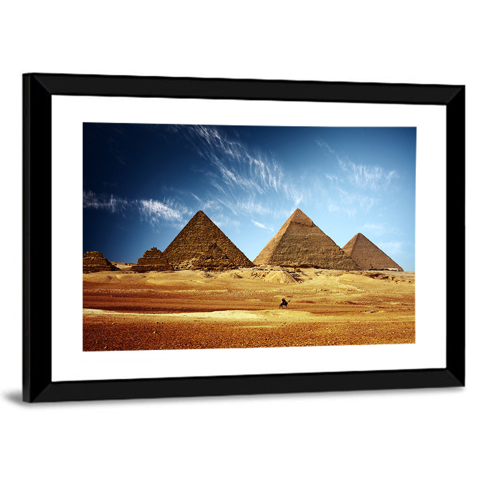 Giza Pyramids Valley View Wall Art