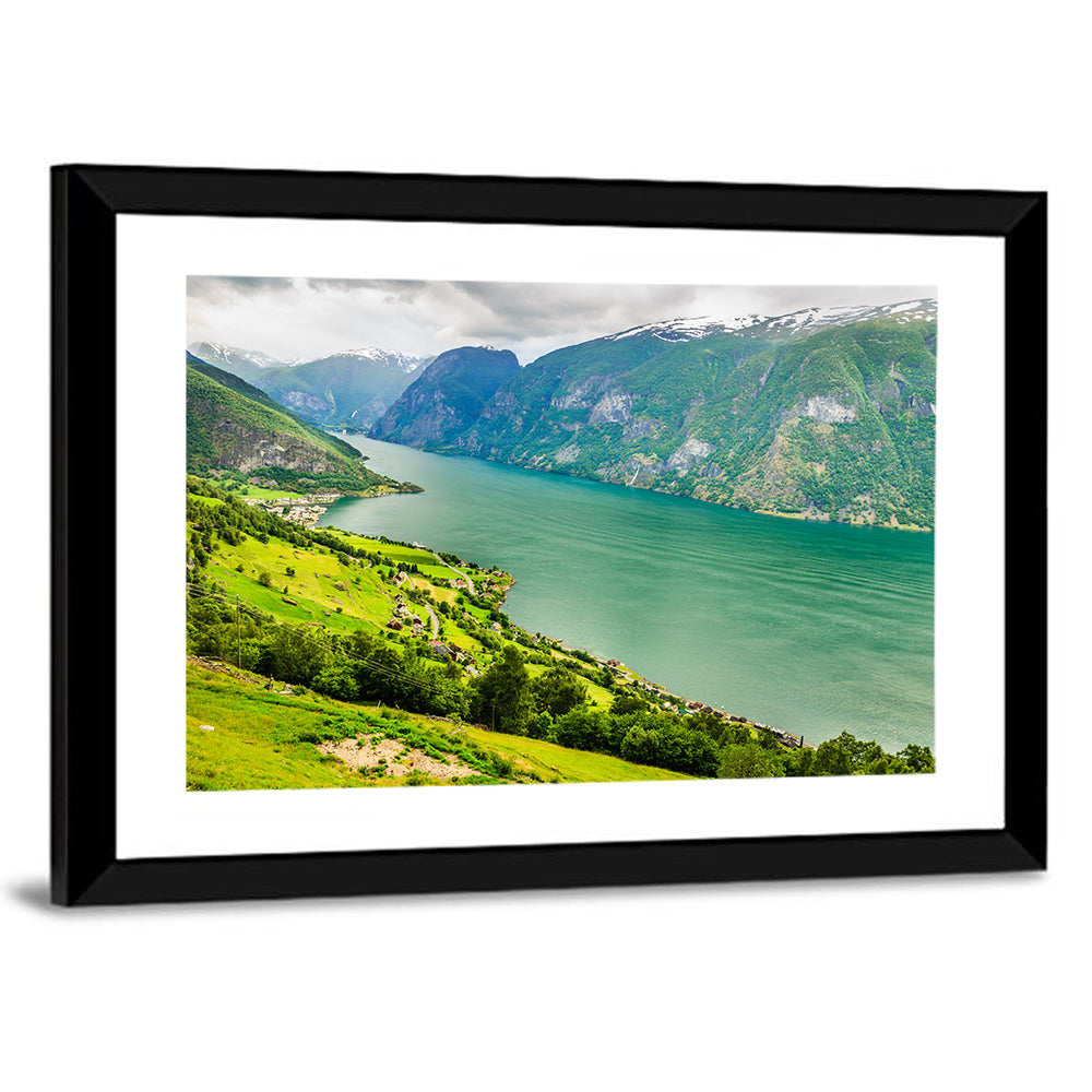 Aurlandsfjord Valley Panorama Wall Art