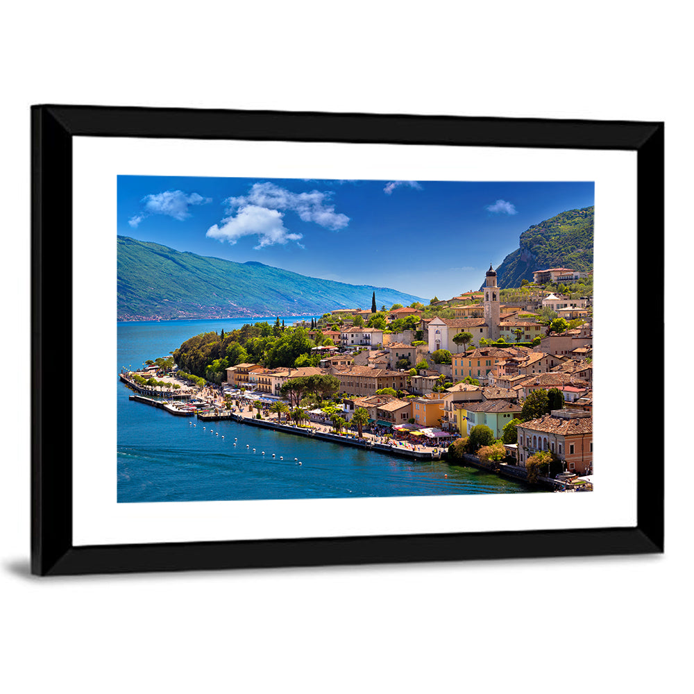 Limone Sul Garda Waterfront View Wall Art