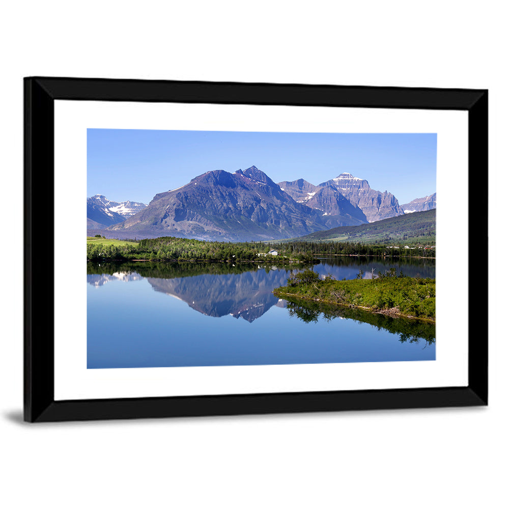 Glacier National Park Lake Reflection Wall Art