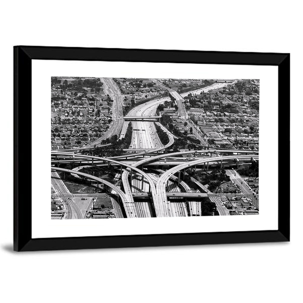 Monochrome La Airport Interchange Wall Art