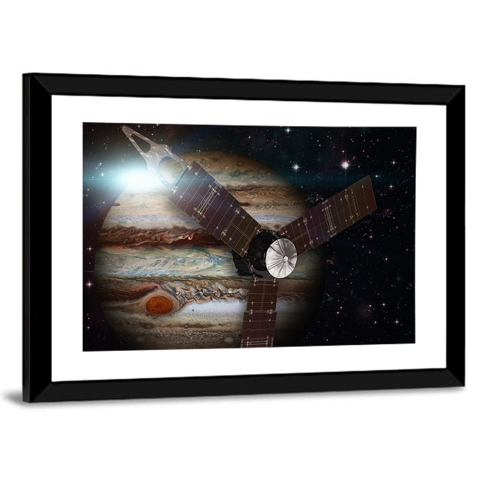 Juno Spacecraft Over Jupiter Wall Art