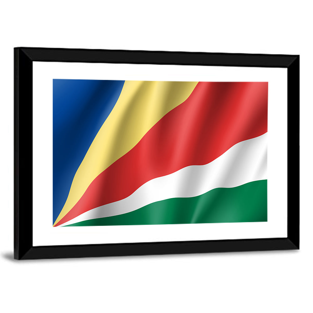 Seychelles Flag Wall Art