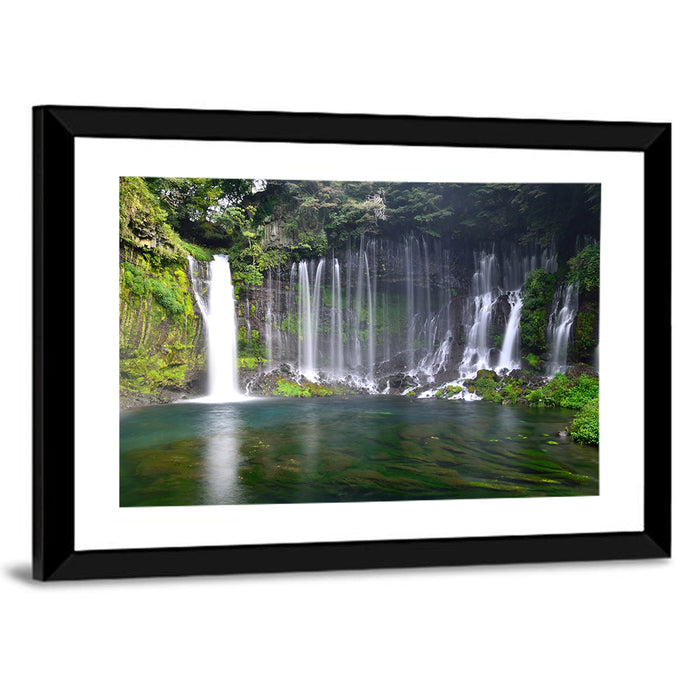 Shiraito Falls Wall Art as a framed print