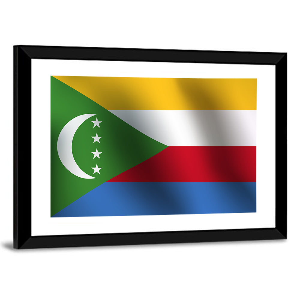 Comoros National Flag Wall Art