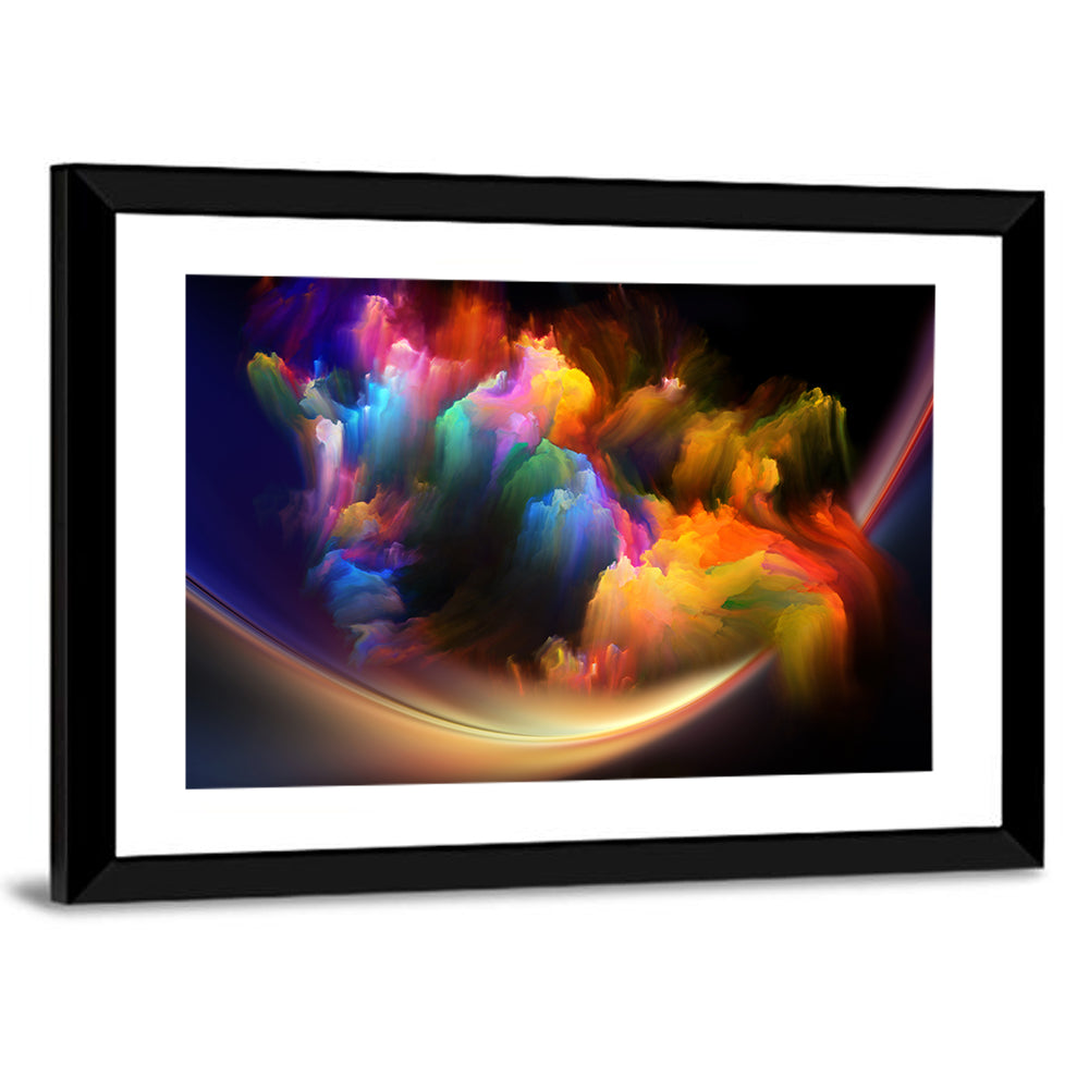 Fractal Music Nebula Wall Art