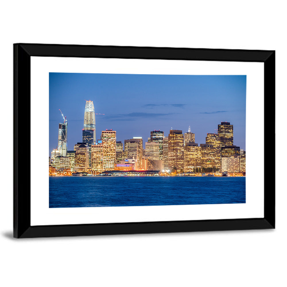 Night Skyline Of San Francisco Wall Art