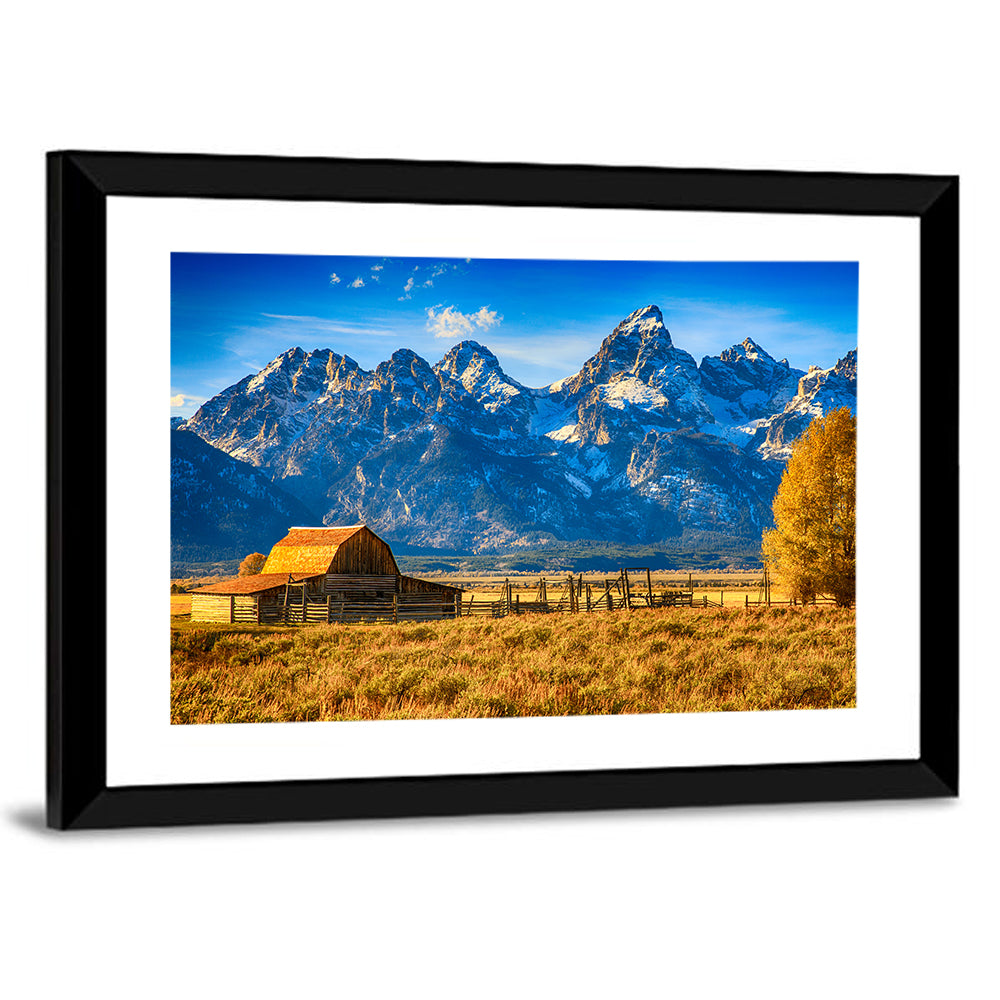 Moulton Barn Sunrise, Grand Tetons Wall Art
