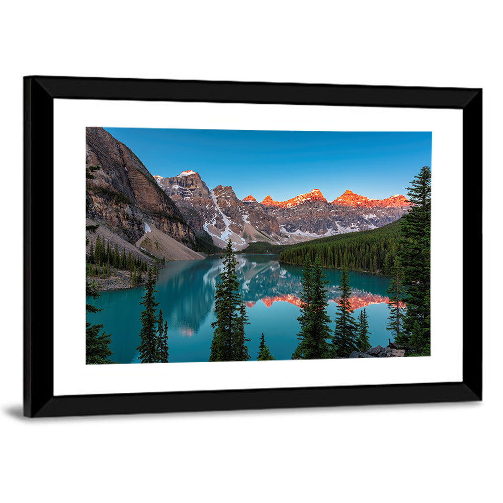 Sunrise at Moraine Lake Wall Art