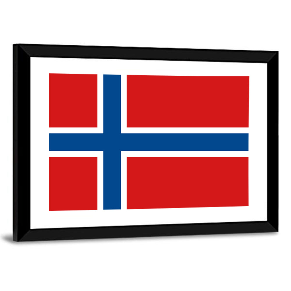 Norwegian Flag Graphic Wall Art