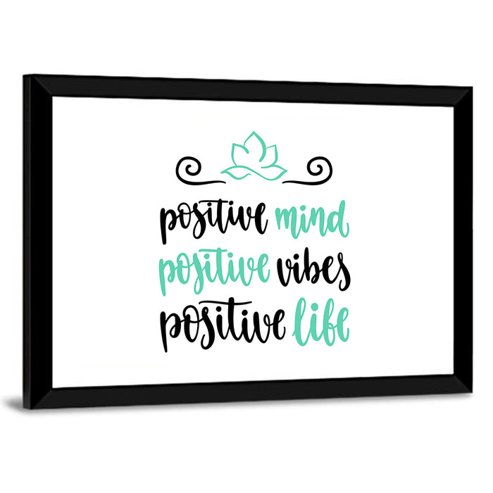 Lotus Yoga Inspirational Quote Wall Art as a framed print