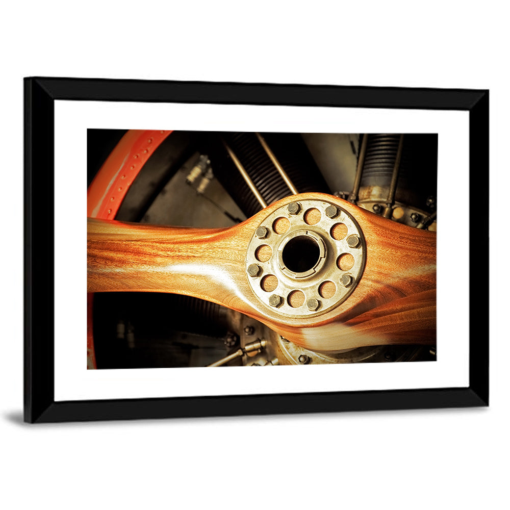 Vintage Wooden Propeller Wall Art
