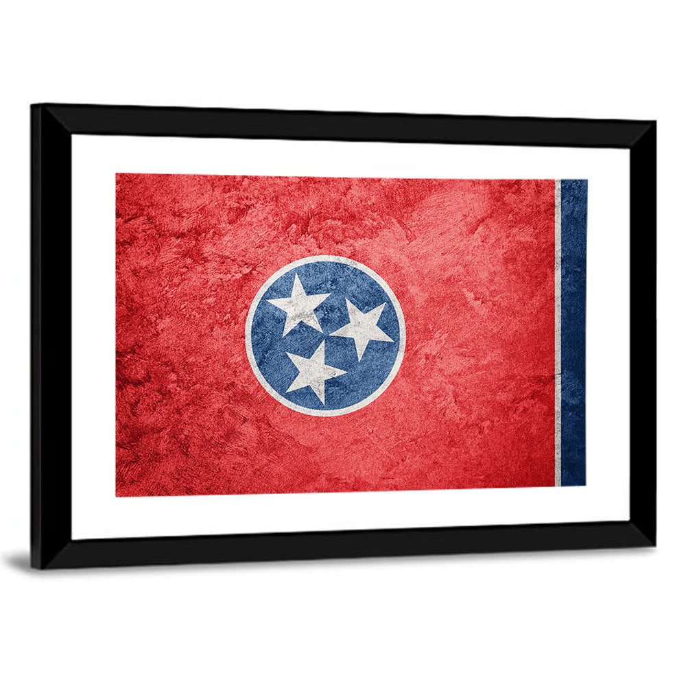 Flag Of Tennessee State Wall Art