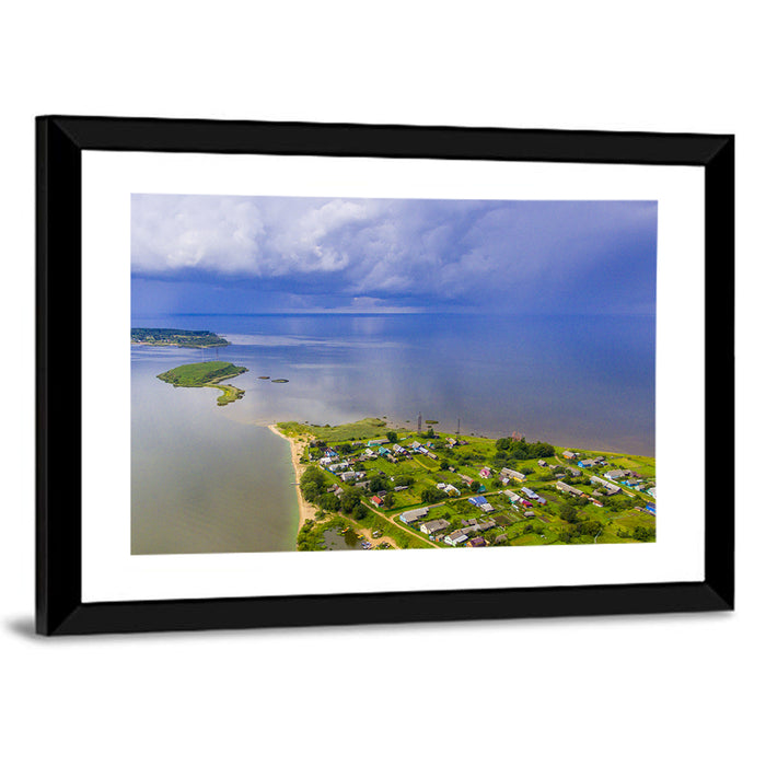 Pskov Lake and Talabski Islands Wall Art as a framed print
