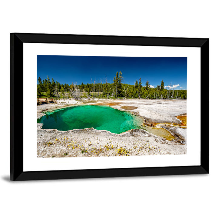 Abyss Pool in Yellowstone Wall Art