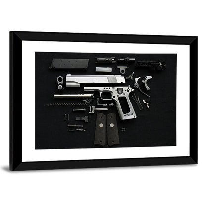 Disassembled Handgun Wall Art