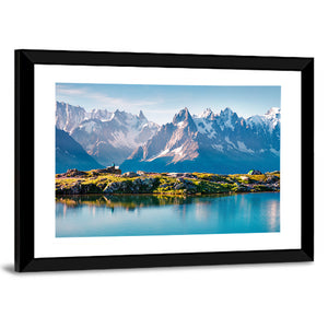 Mountain Lake Blanc Wall Art